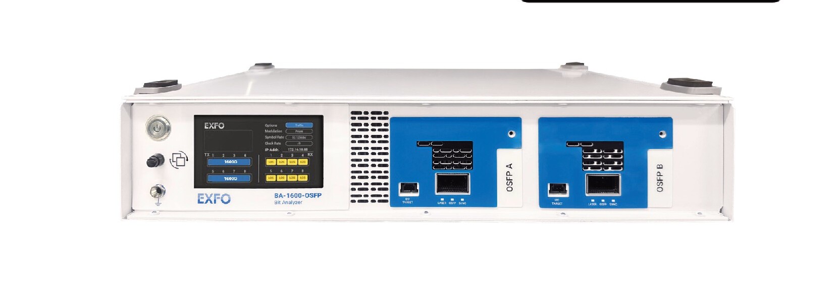 EXFO BA-1600-OSFP analizador de bits de doble puerto 1.6T con puertos OSFP